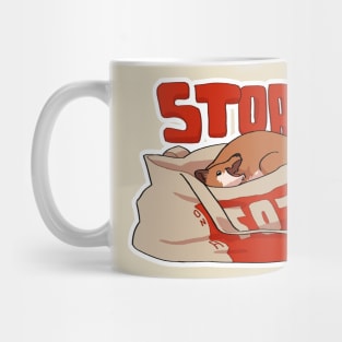 Stoat on a tote Mug